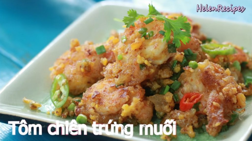 Tôm chiên trứng muối